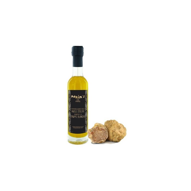 Huile d'olive à la truffes blanche - Truffes Richerenches J'MC Truffes