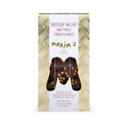 Tablette Chocolat au lait perles croustillantes - Collection Noël