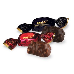 Gift-pack 2 red & black mini-house tins with rochers-Chocolates-Maxim's shop