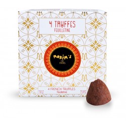 Mini ballotin 4 truffes aux éclats de crêpes dentelle-Chocolats-Maxim's shop