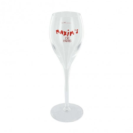 Maxim’s engraved Champagne flute
