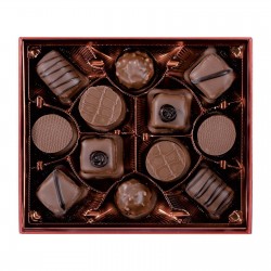 Assortiment de 12 Chocolats au Macaron