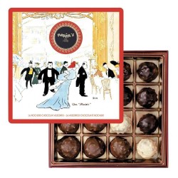 Connaisseurs Noir Sélection boîte-cadeau de chocolats assortis, 400 g, chocolat  noir – Lindt : Boite