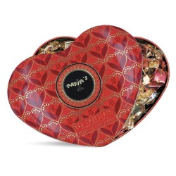 Large Red Heart Tin -...